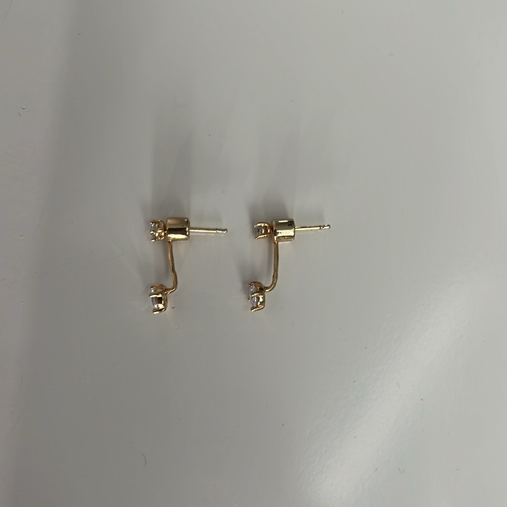 Anthropologie gold earrings - Picture 3 of 3